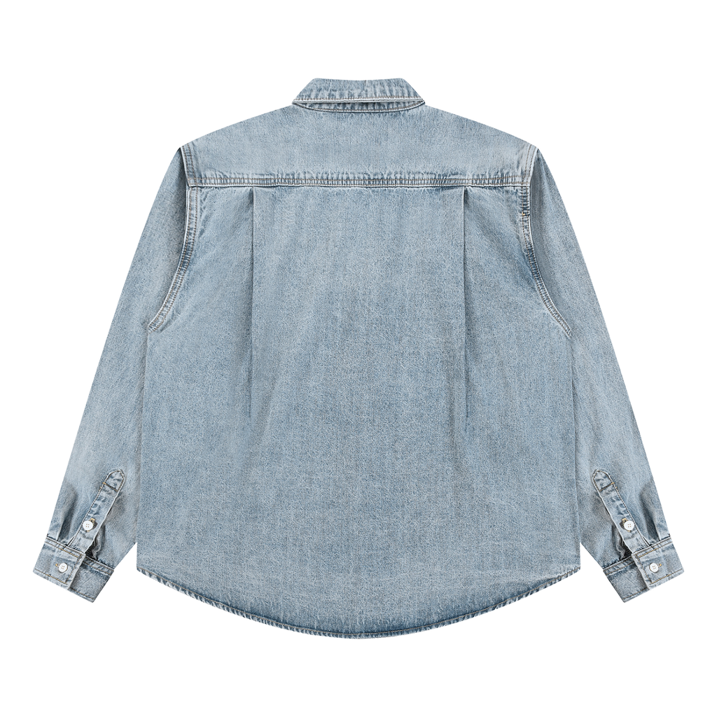 VINTAGE WASHED DENIM BUTTON UP