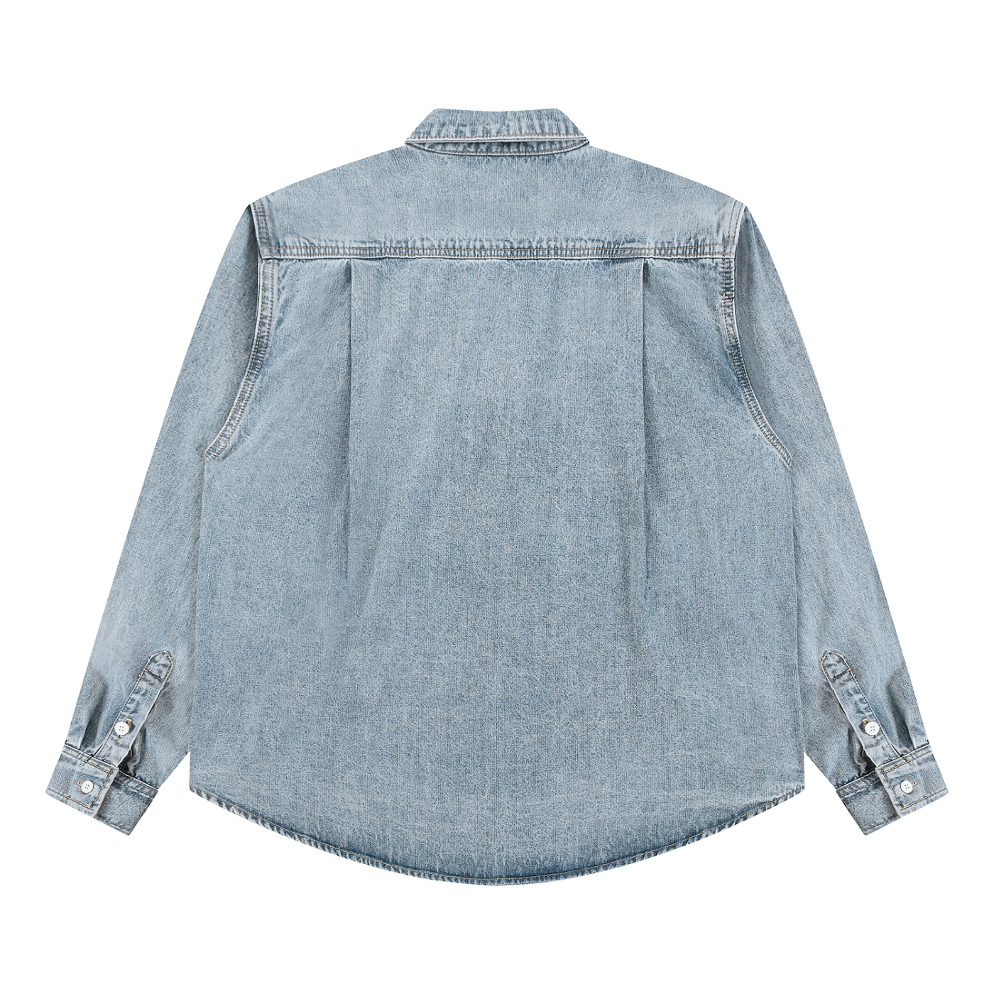 VINTAGE WASHED DENIM BUTTON UP