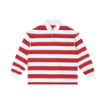 100% COTTON STRIPED POLO LONGSLEEVE
