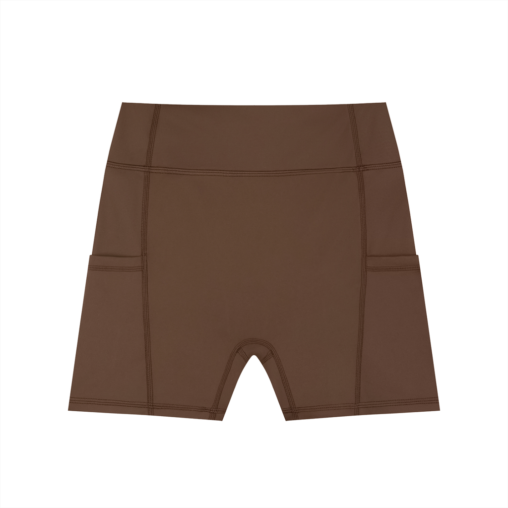 WOMEN'S HIGH WAISTED POCKET BICKER SHORTS