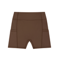 WOMEN'S HIGH WAISTED POCKET BICKER SHORTS