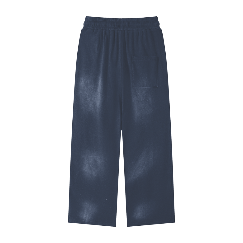 100% COTTON SUN FADED STRAIGHT PANTS