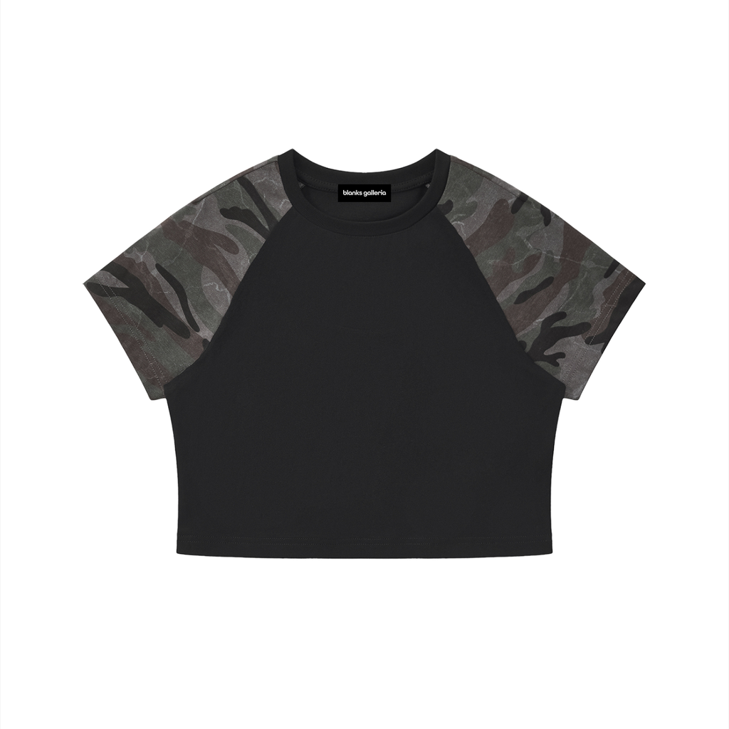 WOMEN'S CAMO RAGLAN BABY TEE
