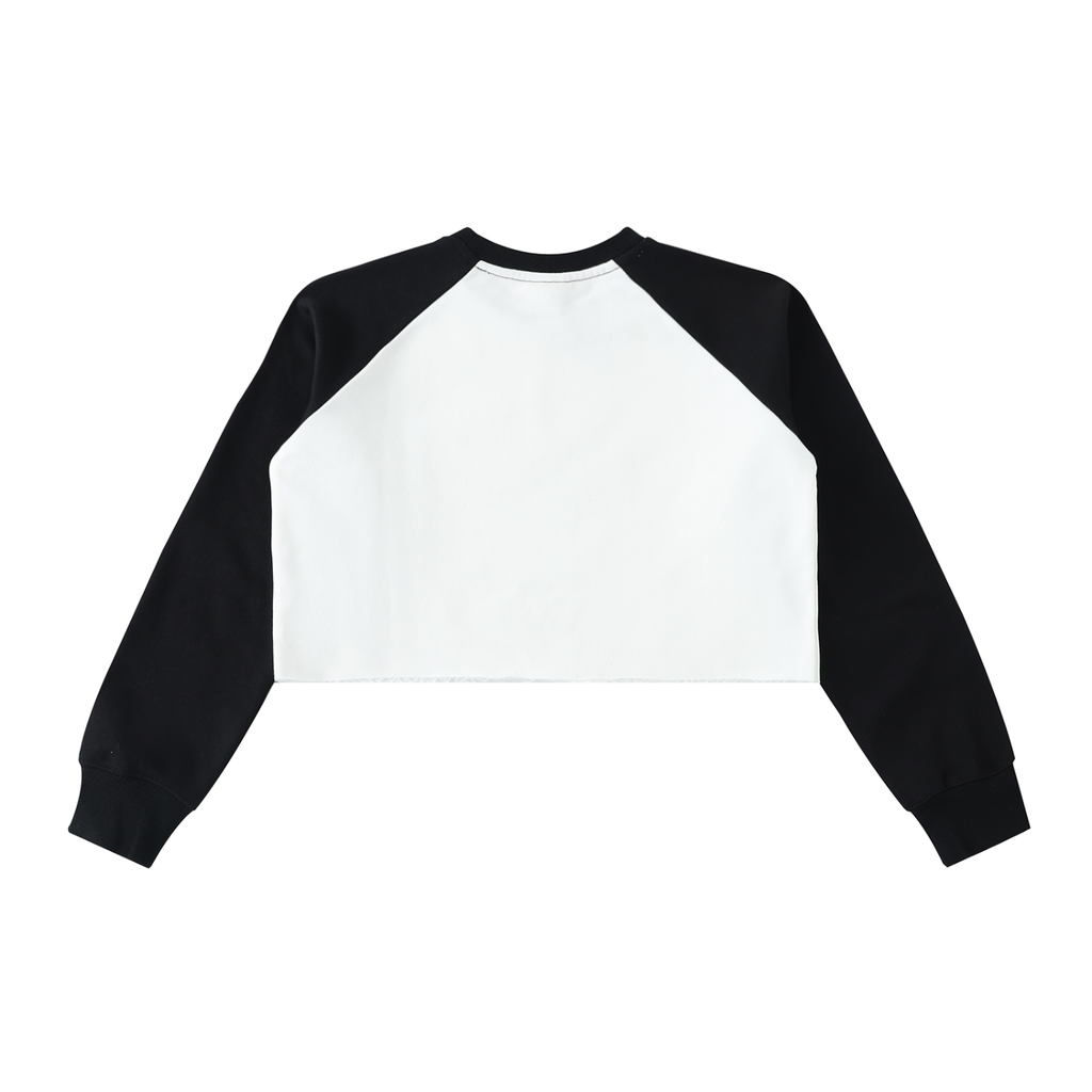 WOMEN'S CROPPED RAGLAN SWEATSHIRT
