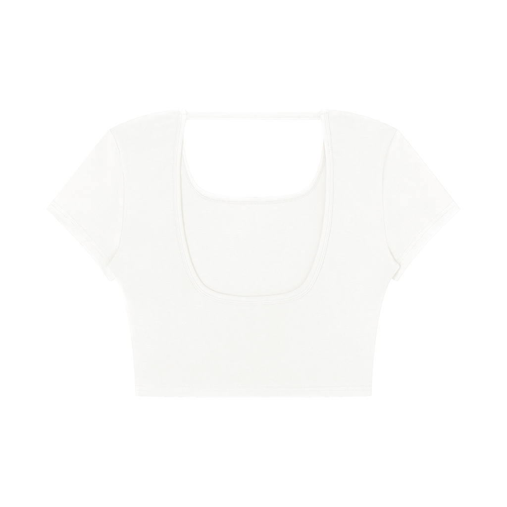 WOMEN'S SQUARE NECK CROP TOP