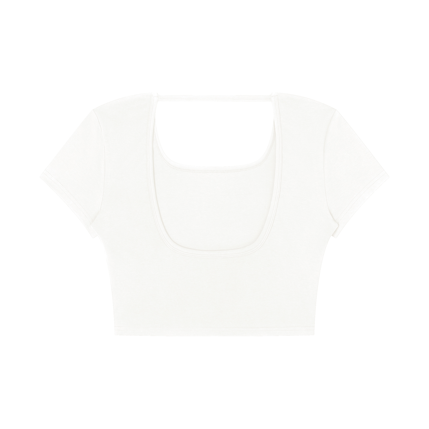WOMEN'S SQUARE NECK CROP TOP