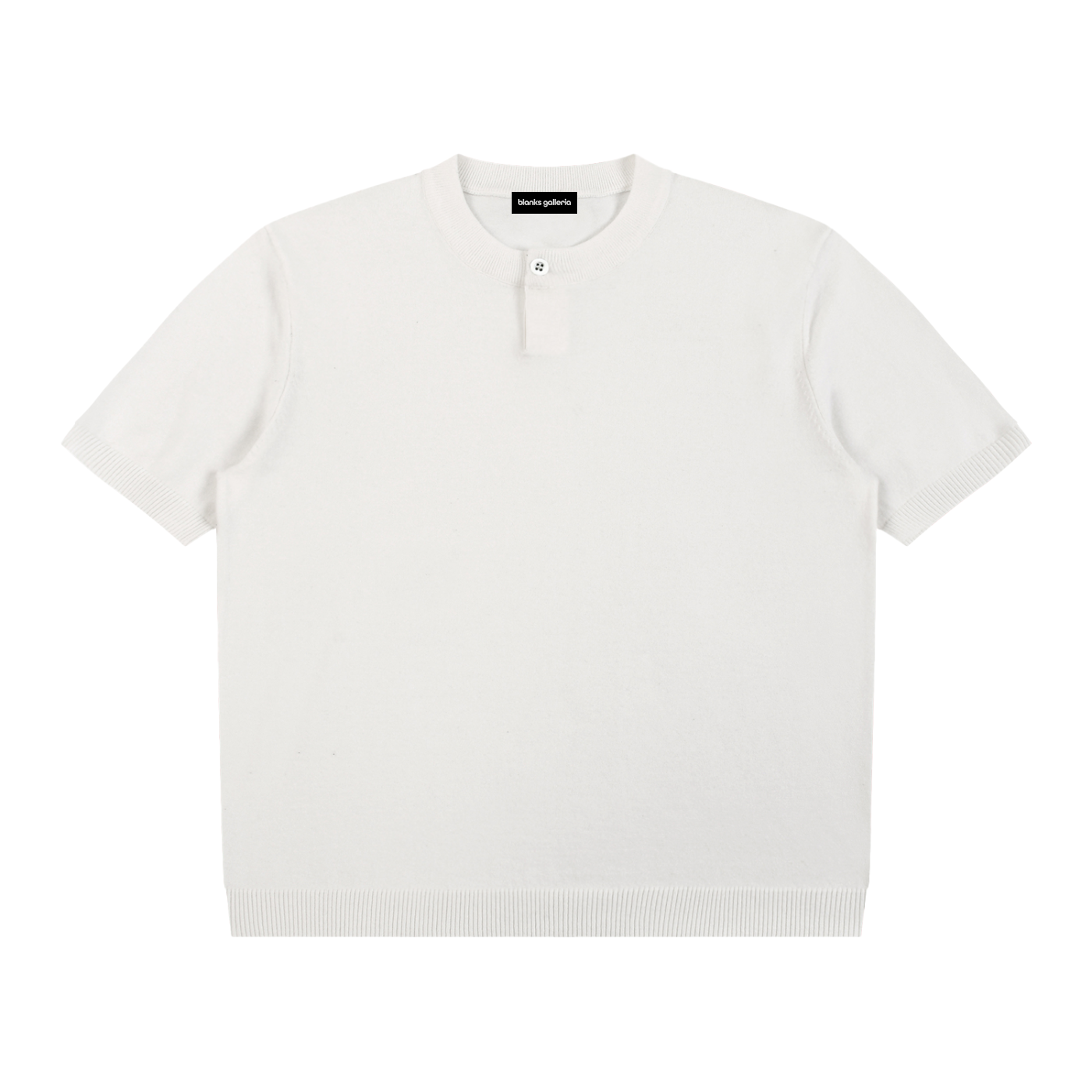 100% COTTON KNIT HENLEY