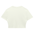 WOMEN'S RIBBED CROPPED T-SHIRT