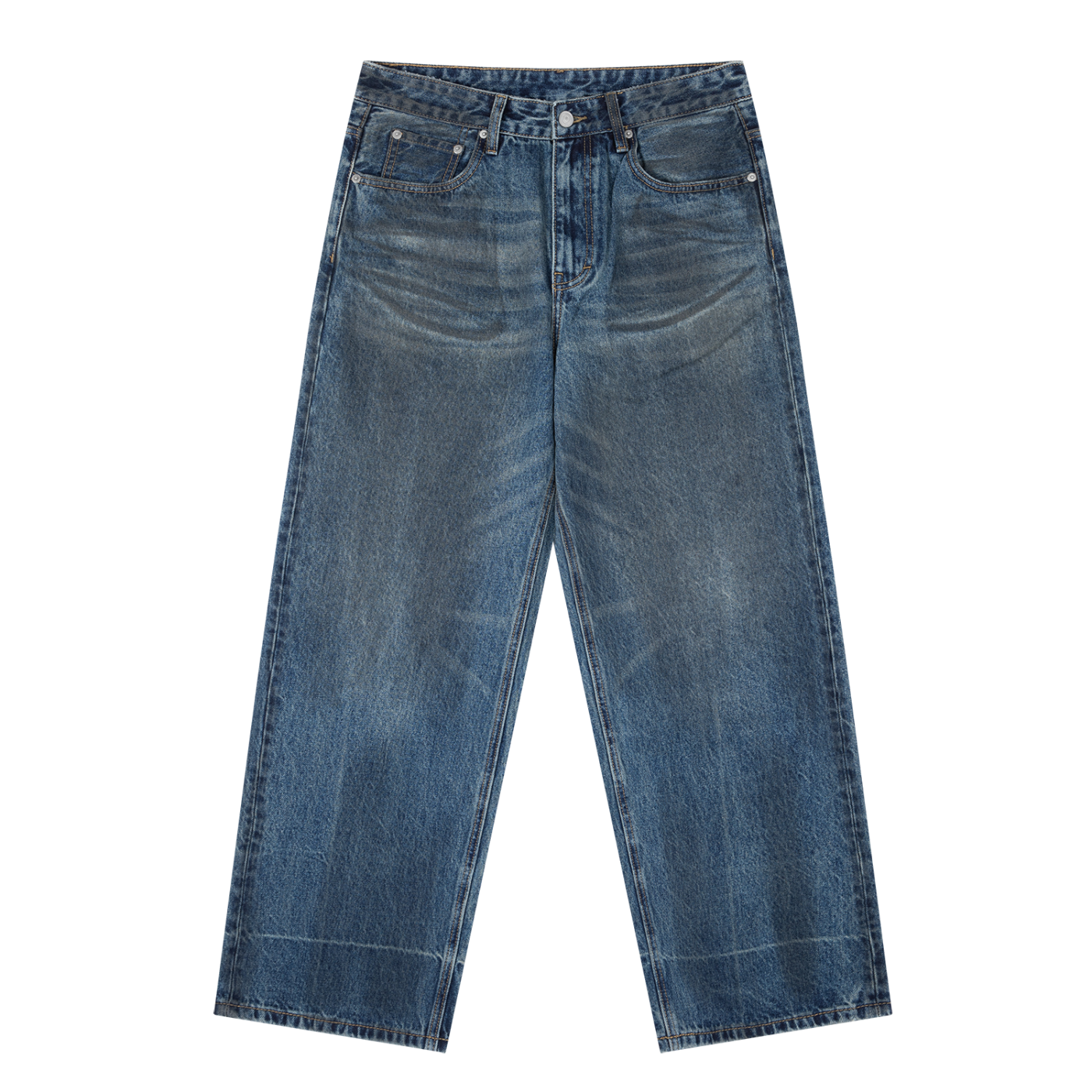 VINTAGE WASHED DENIM JEANS