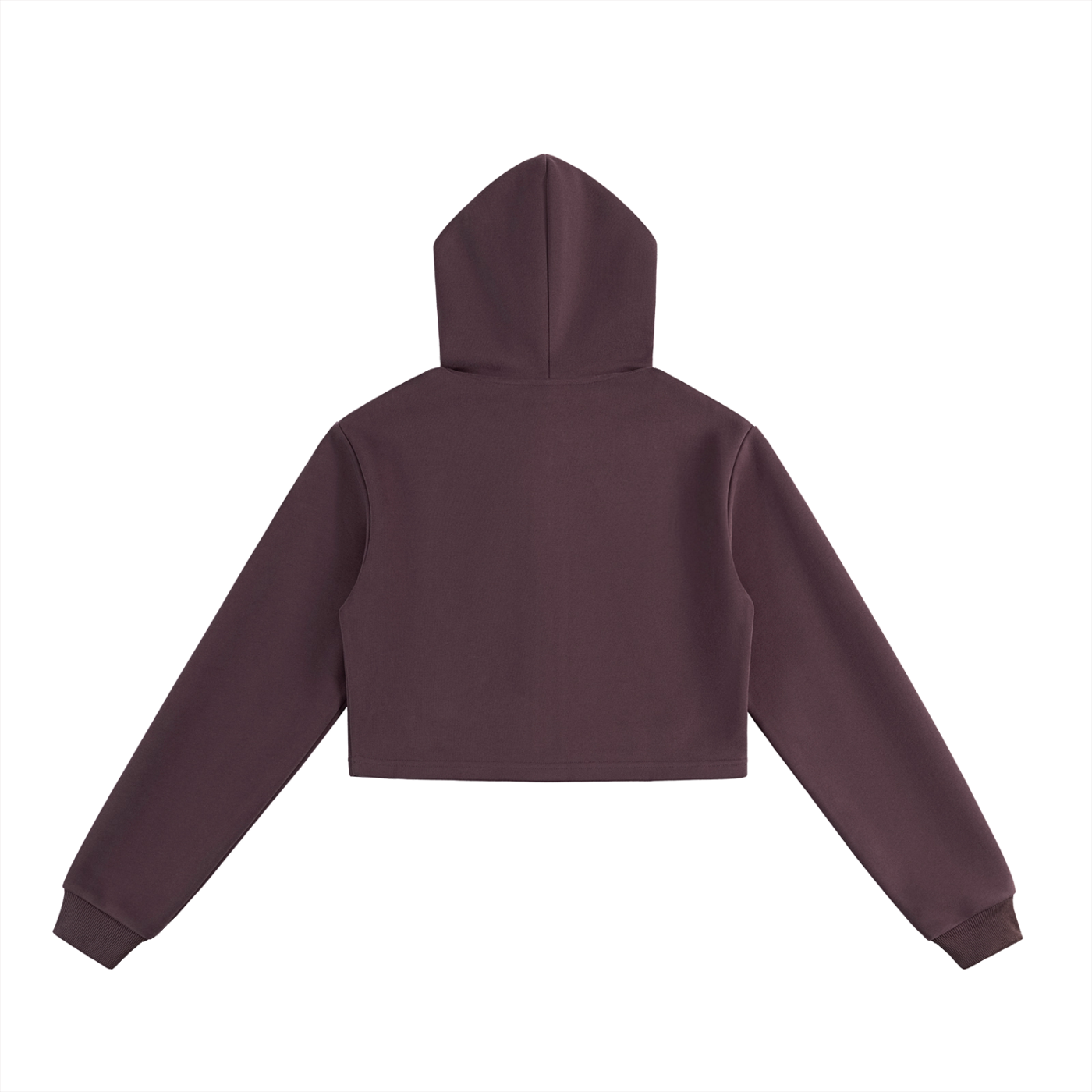 WOMENS CROPPED ZIPPER HOODIE