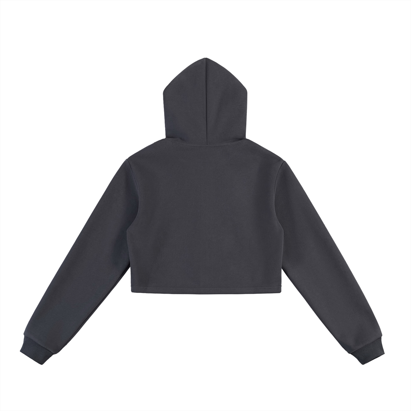 WOMENS CROPPED ZIPPER HOODIE