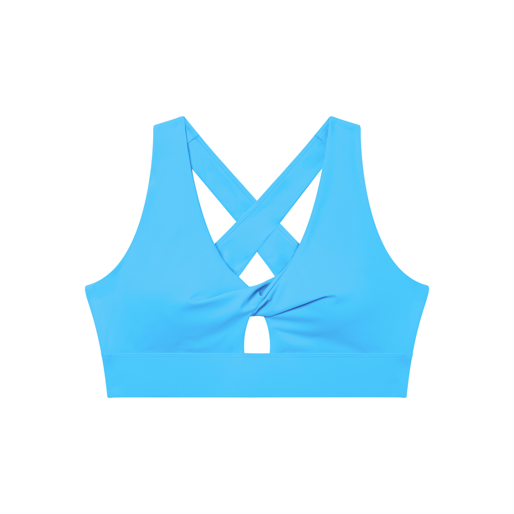 WOMEN'S TWIST V-NECK SPORT BRA
