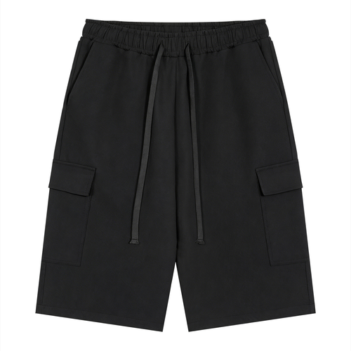 DRAWSTRING CARGO SHORTS