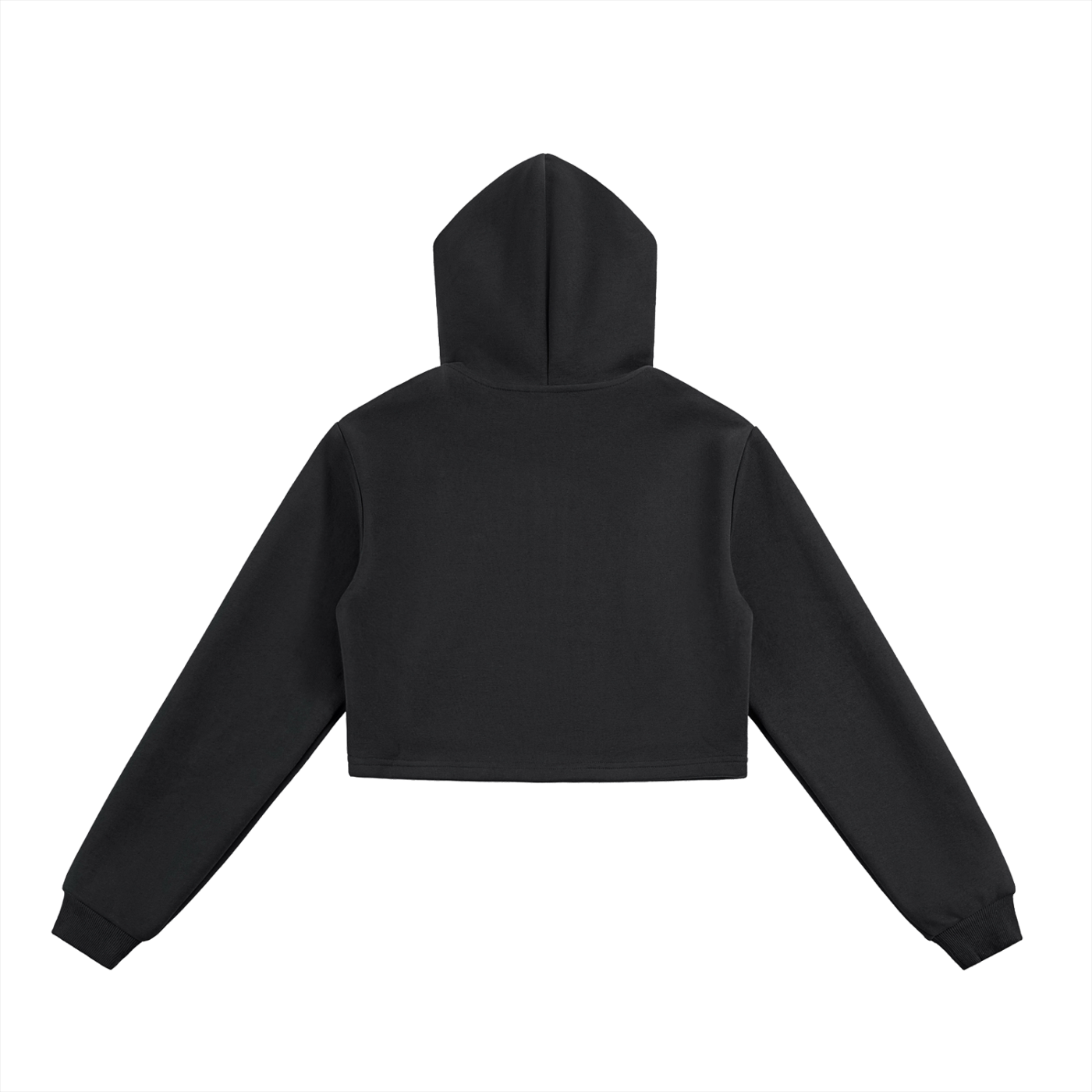 WOMENS CROPPED ZIPPER HOODIE