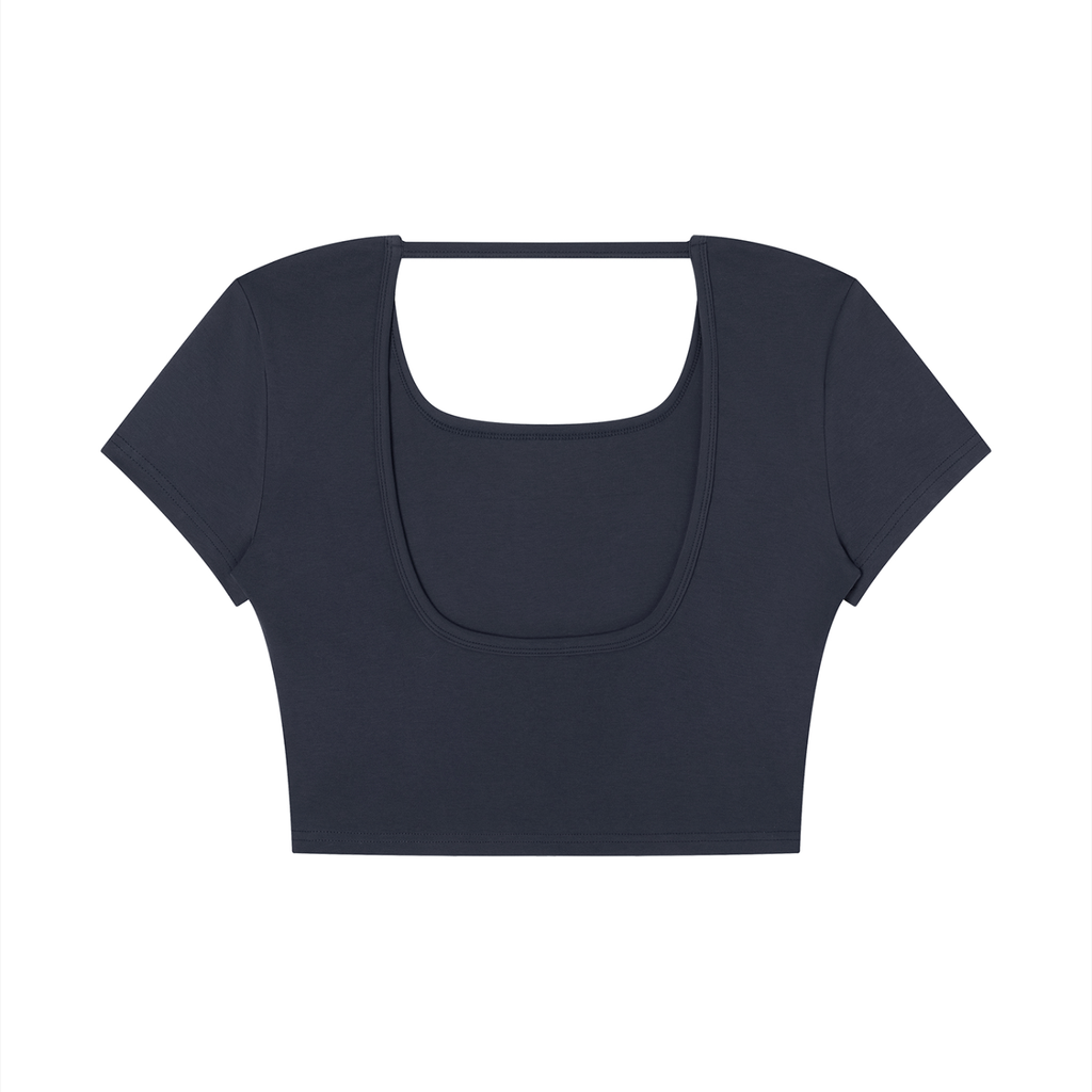 WOMEN'S SQUARE NECK CROP TOP