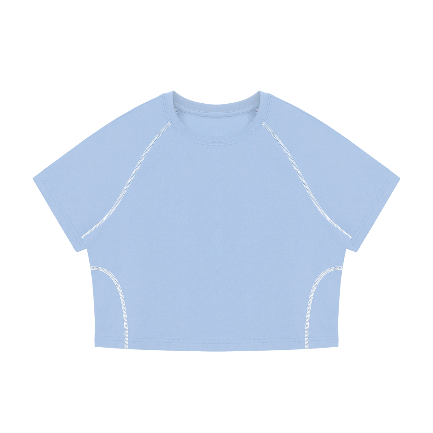 WOMEN'S RAGLAN STITCH CROP TOP