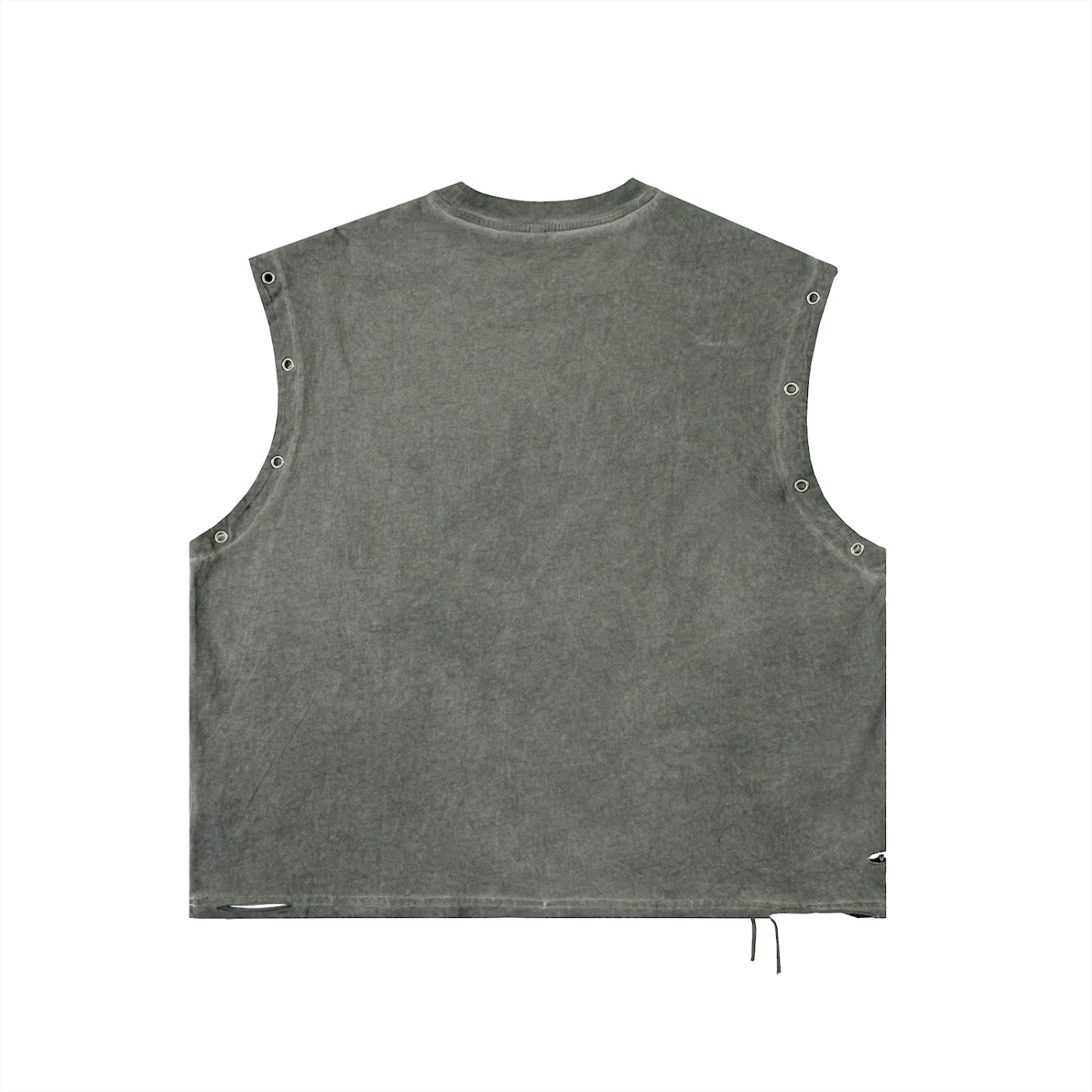 DISTRESSED GROMMET TANK TOP