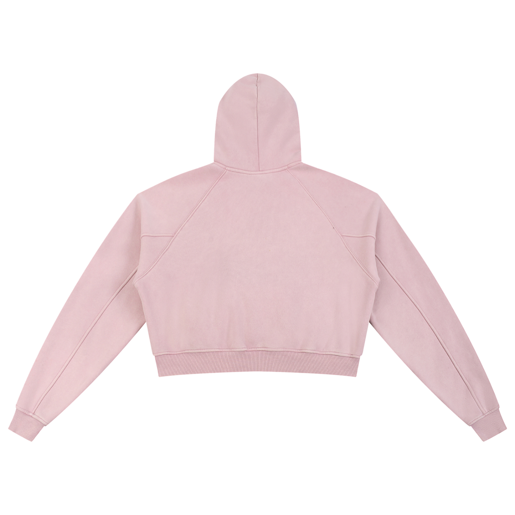 WOMEN'S WASHED CROPPED HOODIE