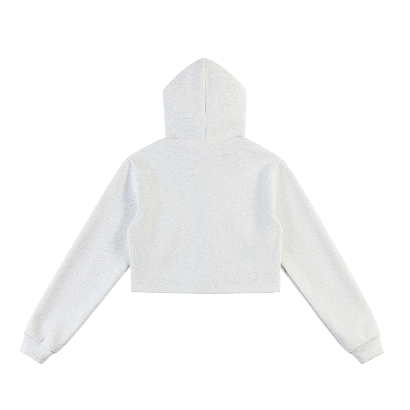 WOMENS CROPPED ZIPPER HOODIE