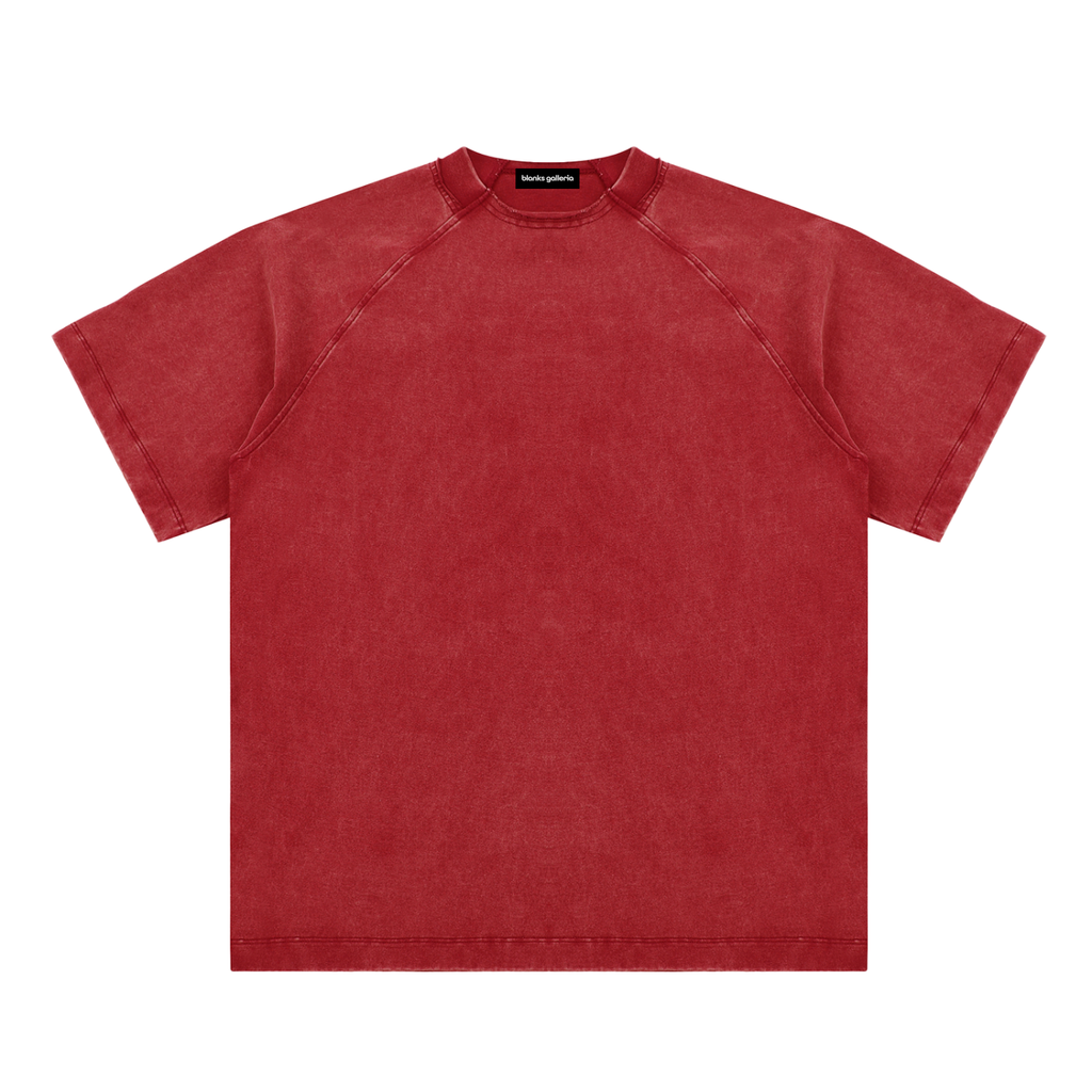 100% COTTON VINTAGE WASHED RAGLAN T-SHIRT