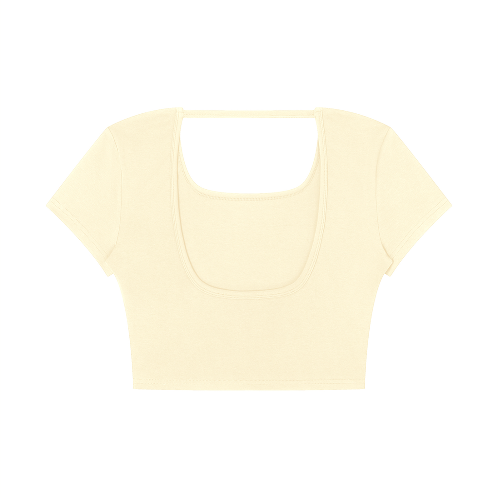 WOMEN'S SQUARE NECK CROP TOP