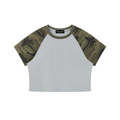 WOMEN'S CAMO RAGLAN BABY TEE
