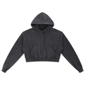 WOMEN'S WASHED CROPPED HOODIE