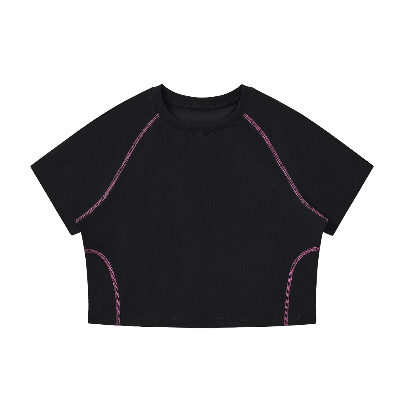WOMEN'S RAGLAN STITCH CROP TOP