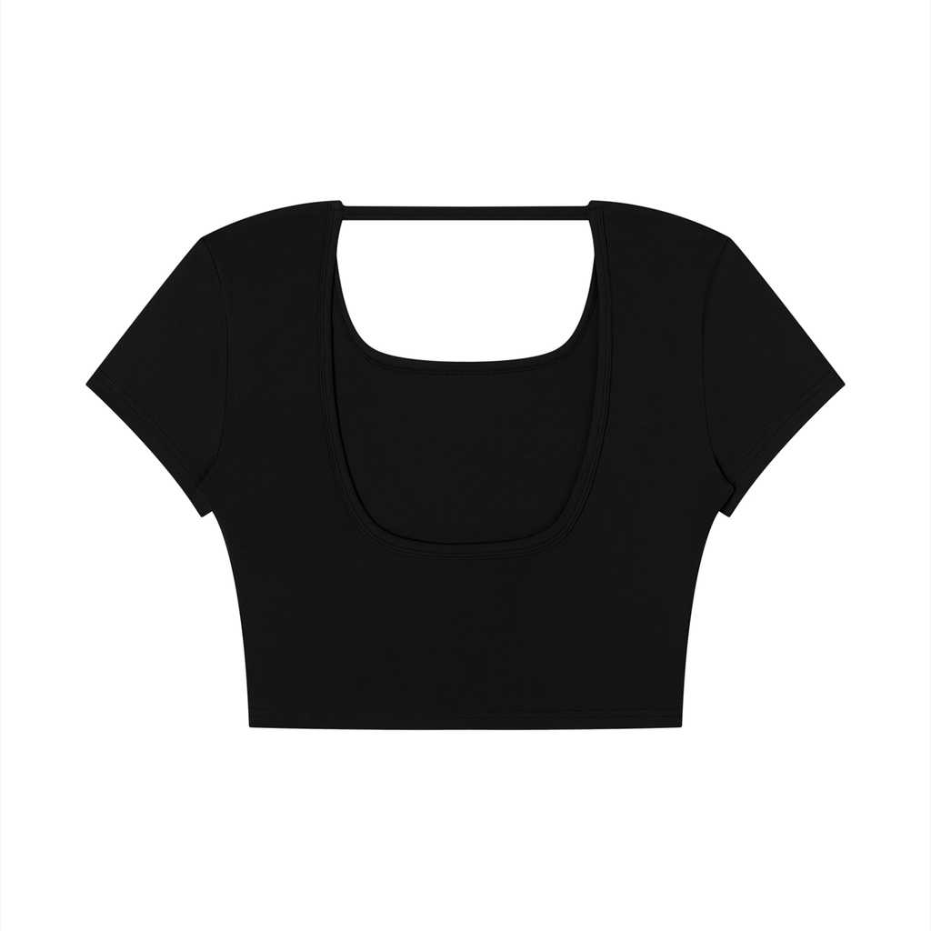 WOMEN'S SQUARE NECK CROP TOP