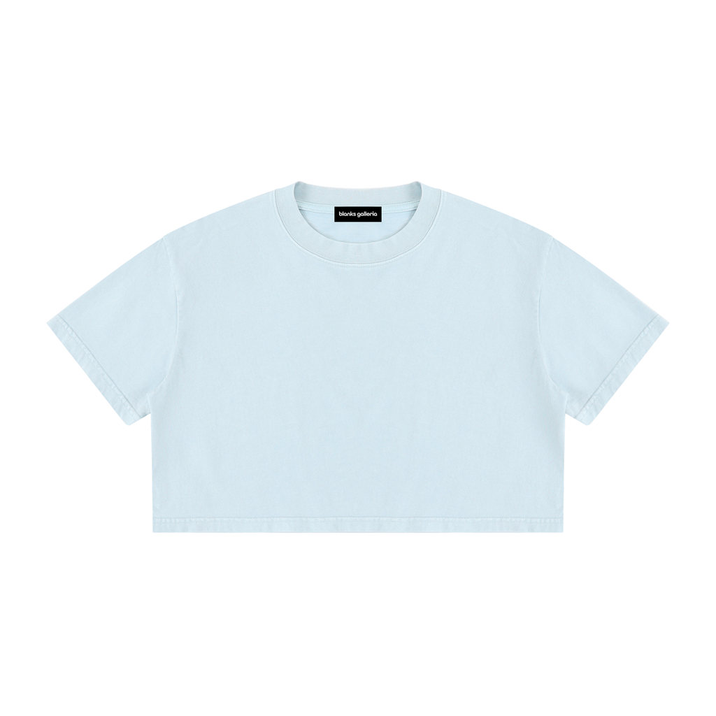 WOMEN'S MINERAL WASHED CROP TOP