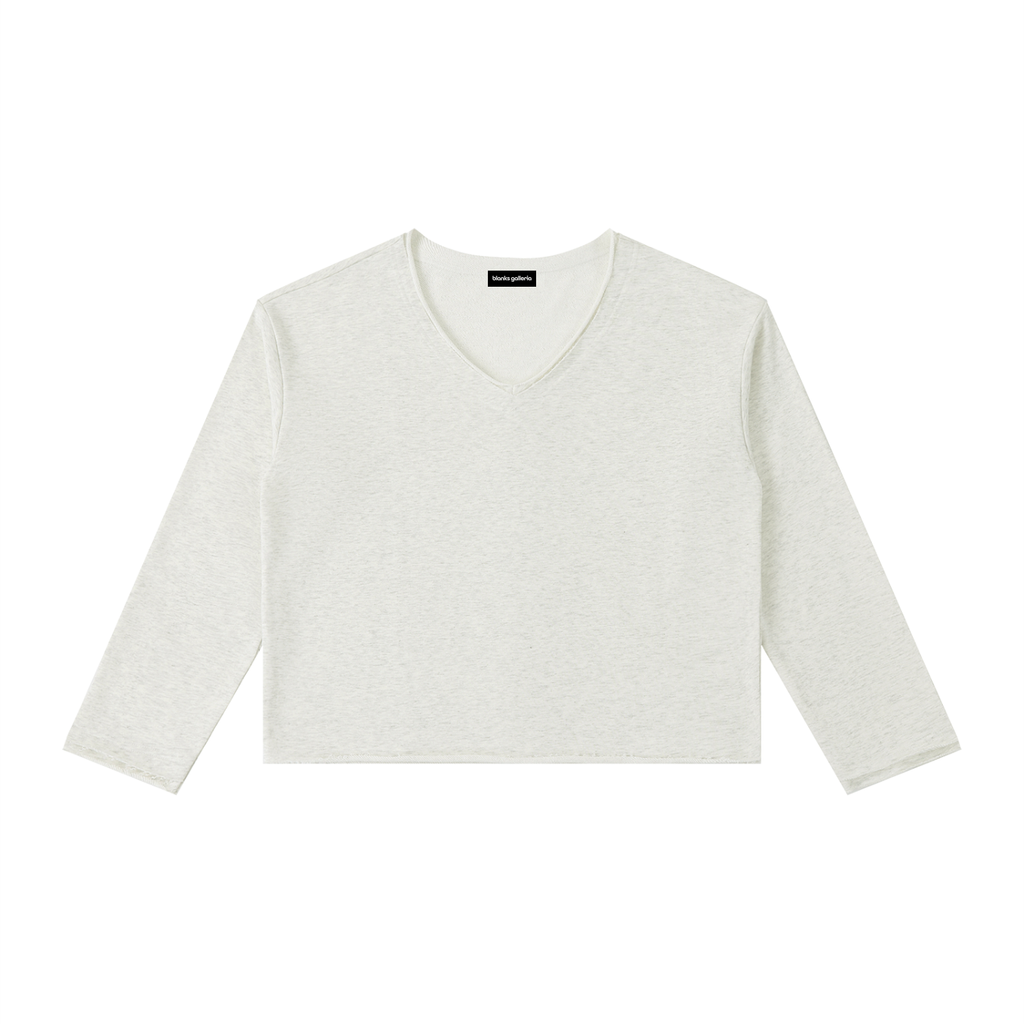 WOMEN'S RAW HEM LONGSLEEVE