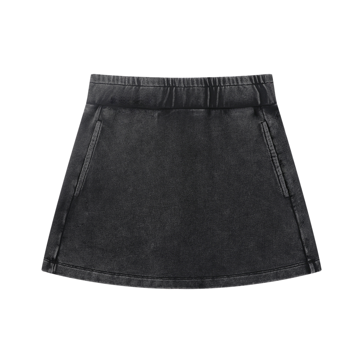 WOMEN'S 100% COTTON MINERAL WASHED SKIRT
