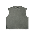 DISTRESSED GROMMET TANK TOP