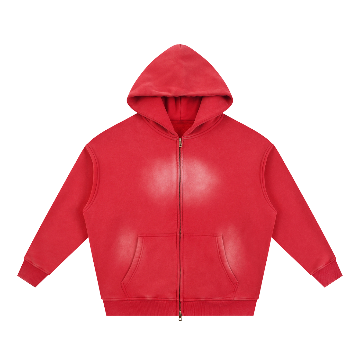 SUN FADED DOUBLE ZIPPER HOODIES