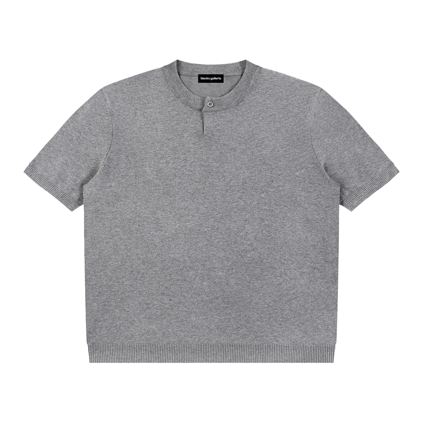 100% COTTON KNIT HENLEY