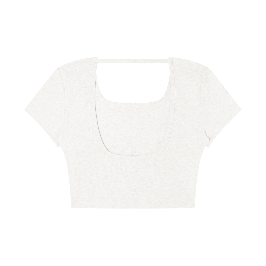 WOMEN'S SQUARE NECK CROP TOP
