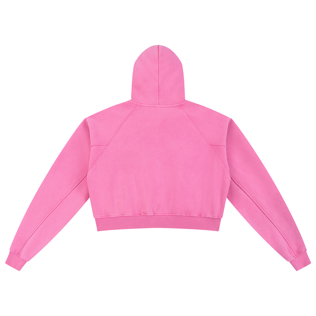 WOMEN'S WASHED CROPPED HOODIE