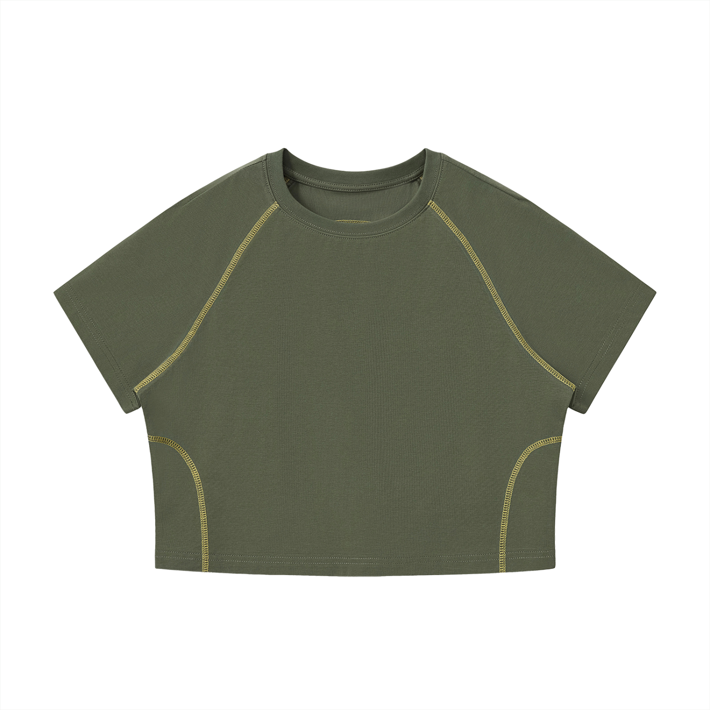 WOMEN'S RAGLAN STITCH CROP TOP