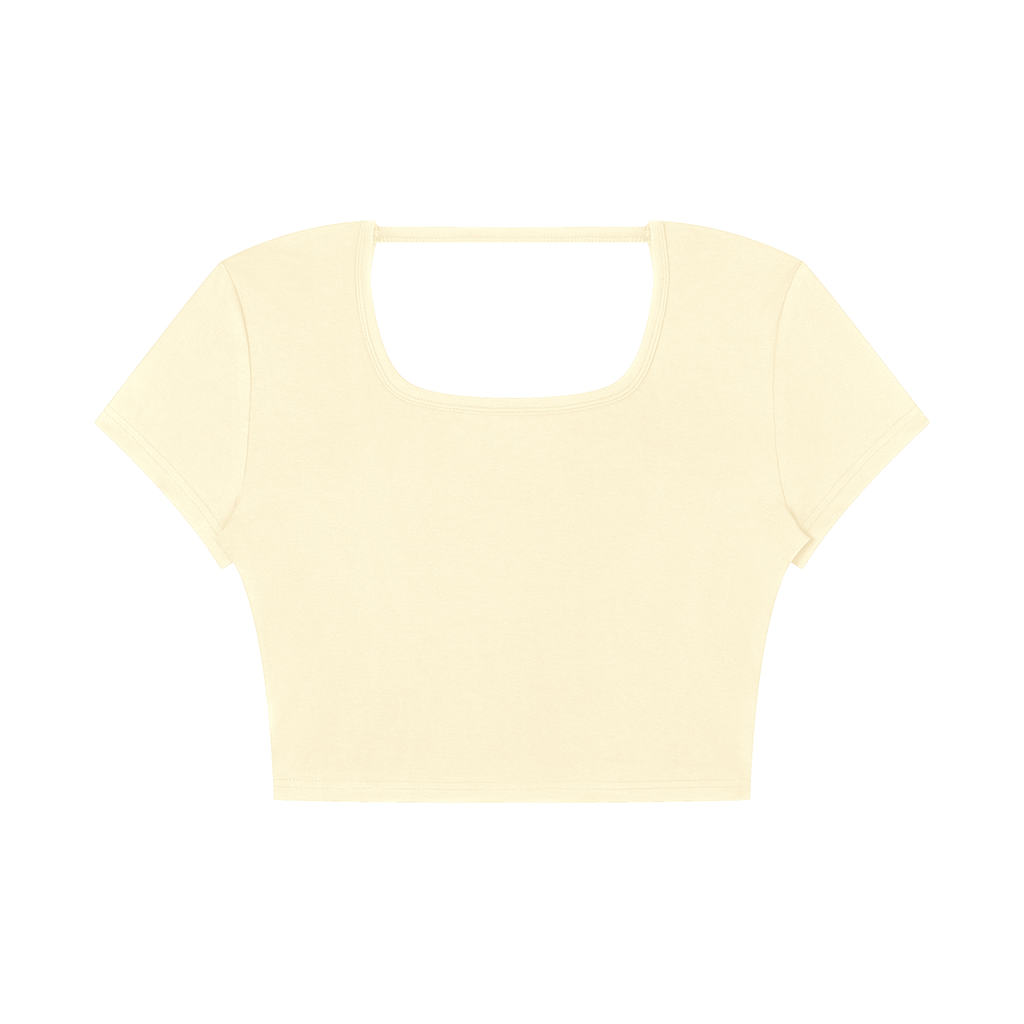 WOMEN'S SQUARE NECK CROP TOP