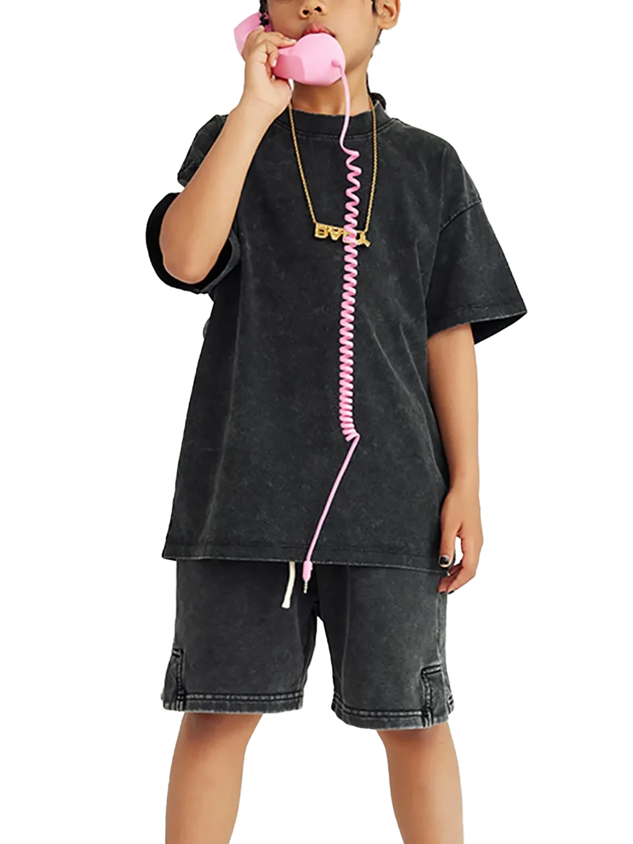 KIDS 100% COTTON WASHED T-SHIRT
