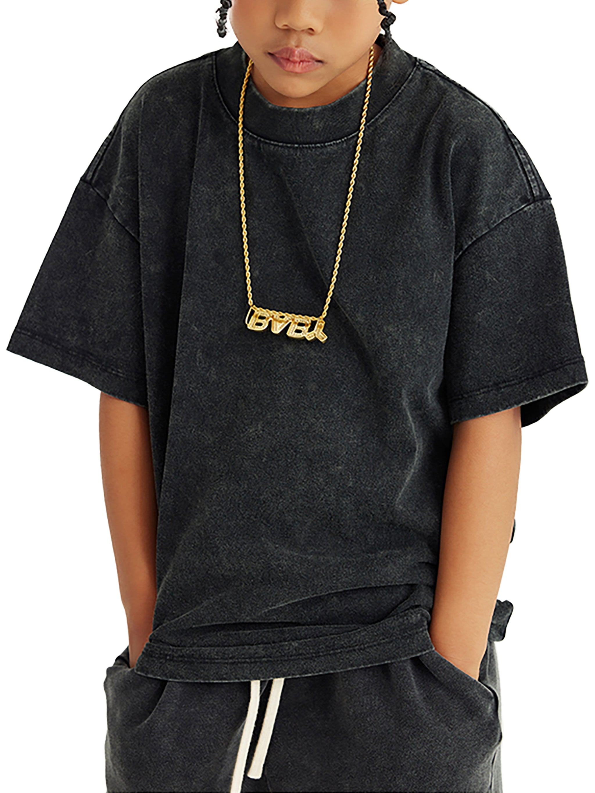 KIDS 100% COTTON WASHED T-SHIRT