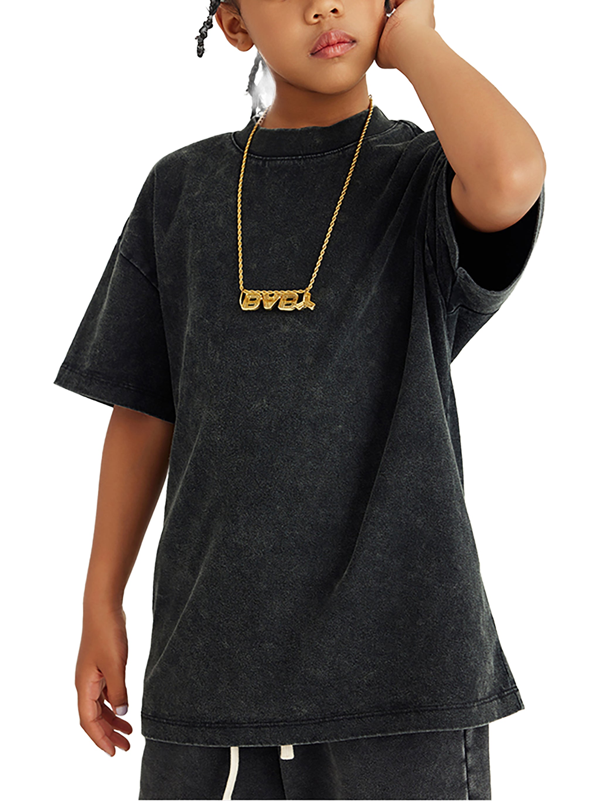 KIDS 100% COTTON WASHED T-SHIRT