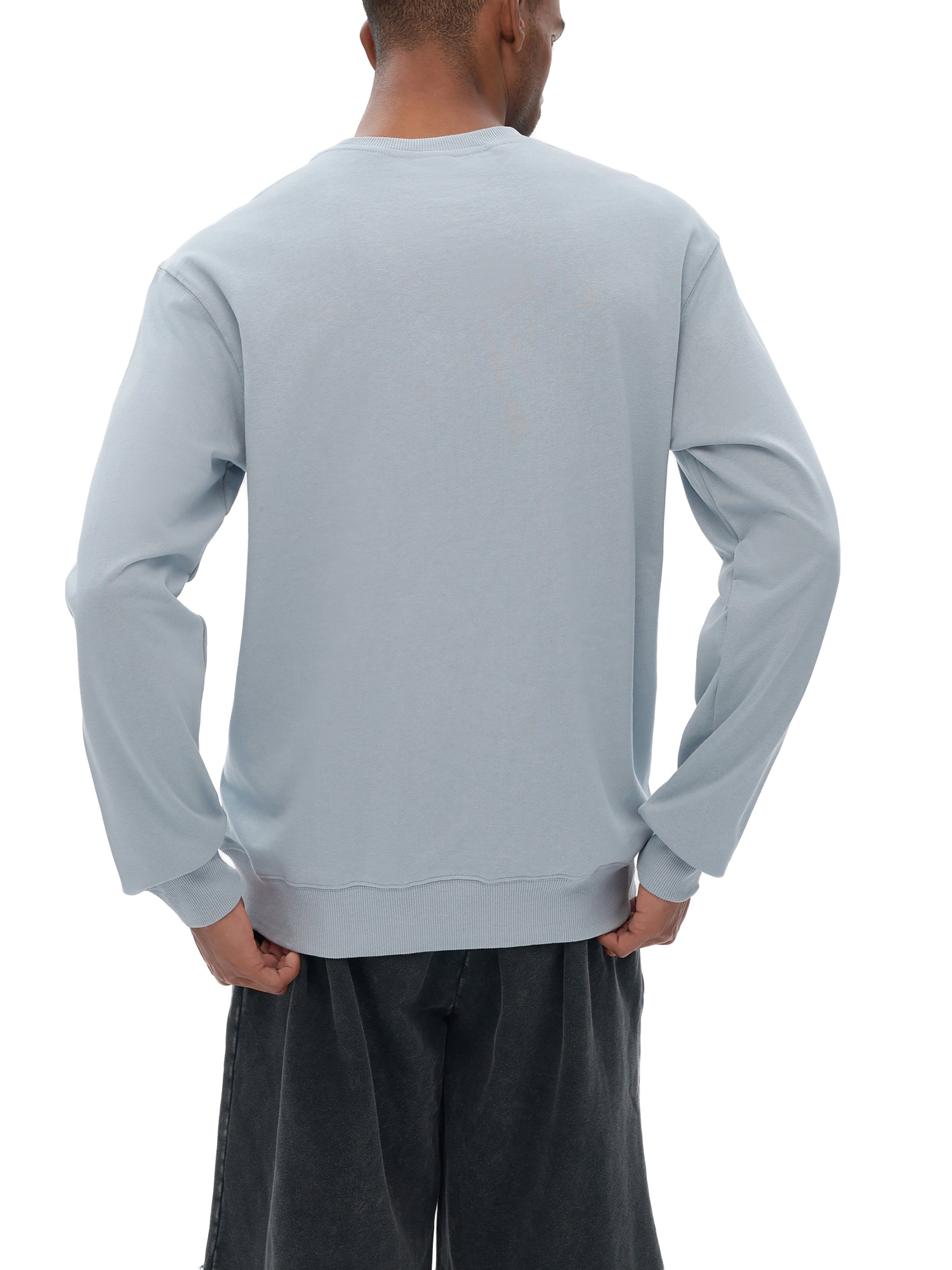 100% COTTON CREWNECK SWEATSHIRT