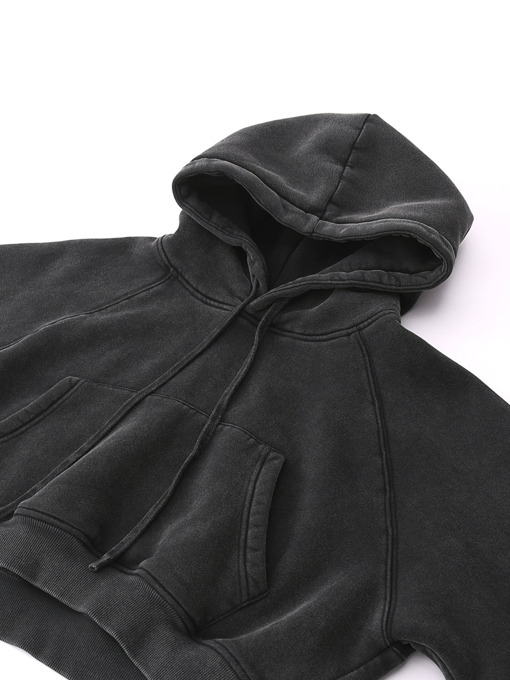 WOMEN'S WASHED CROPPED HOODIE