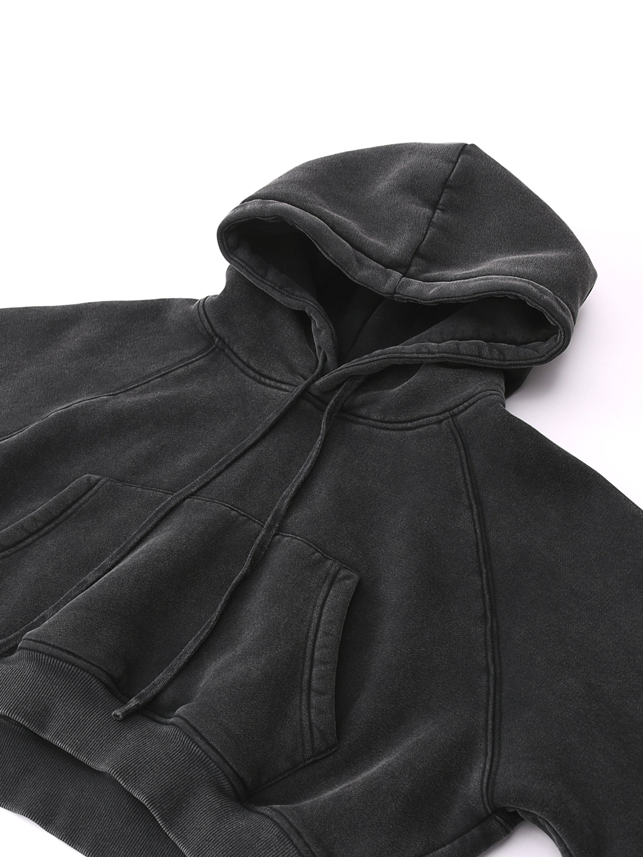 WOMEN'S WASHED CROPPED HOODIE