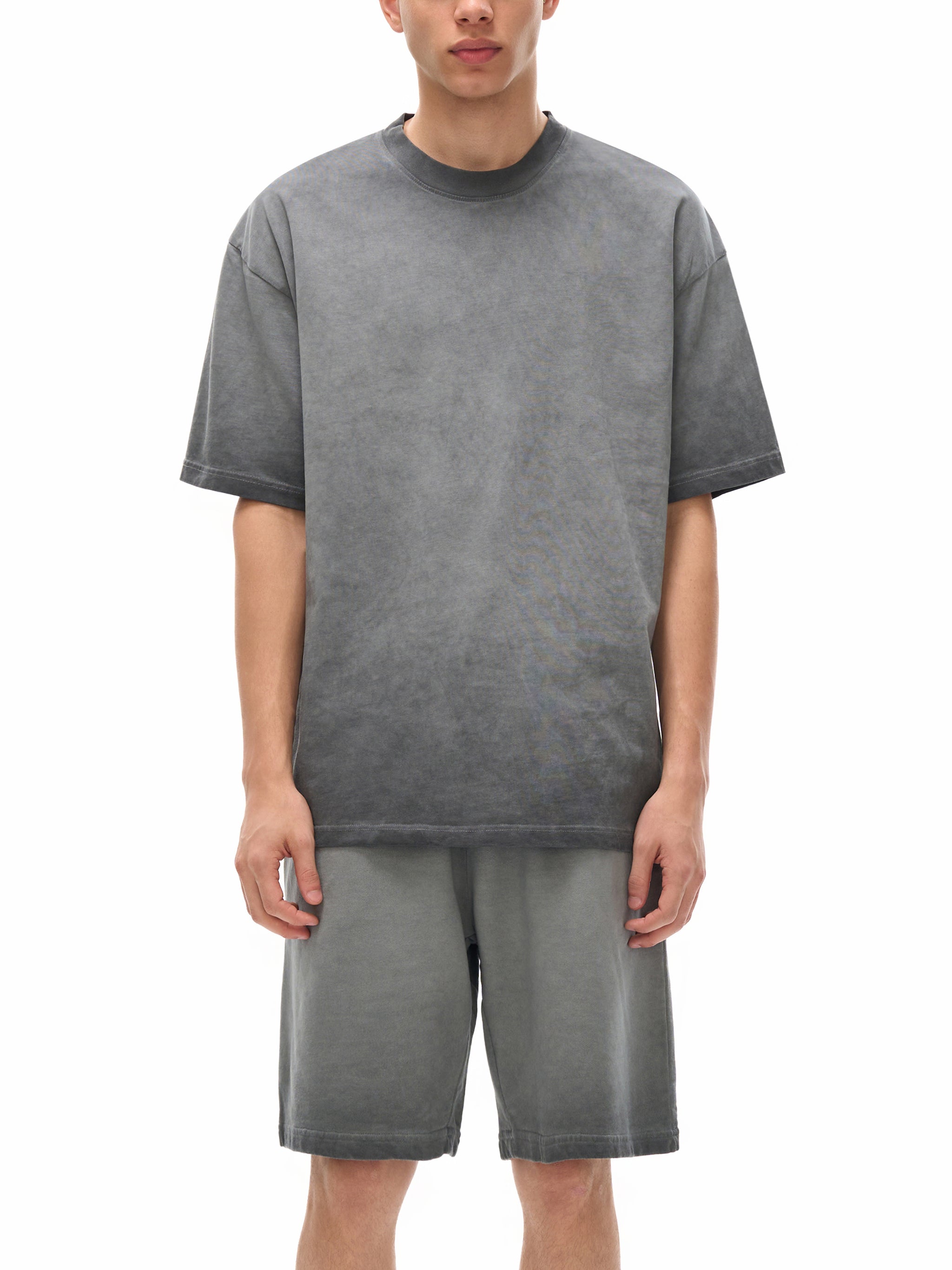 REVERSE DYED 100% COTTON T-SHIRT