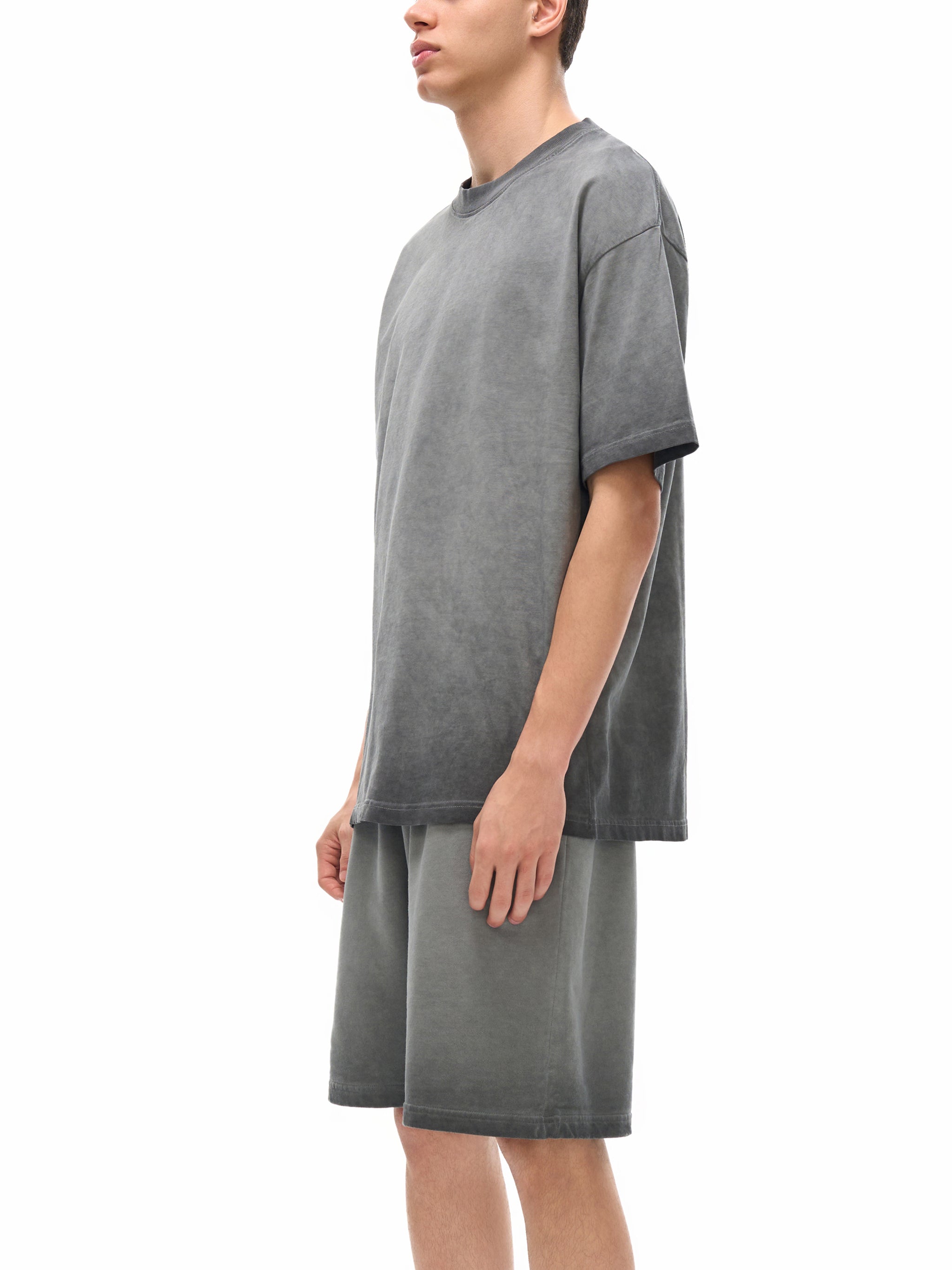 REVERSE DYED 100% COTTON T-SHIRT