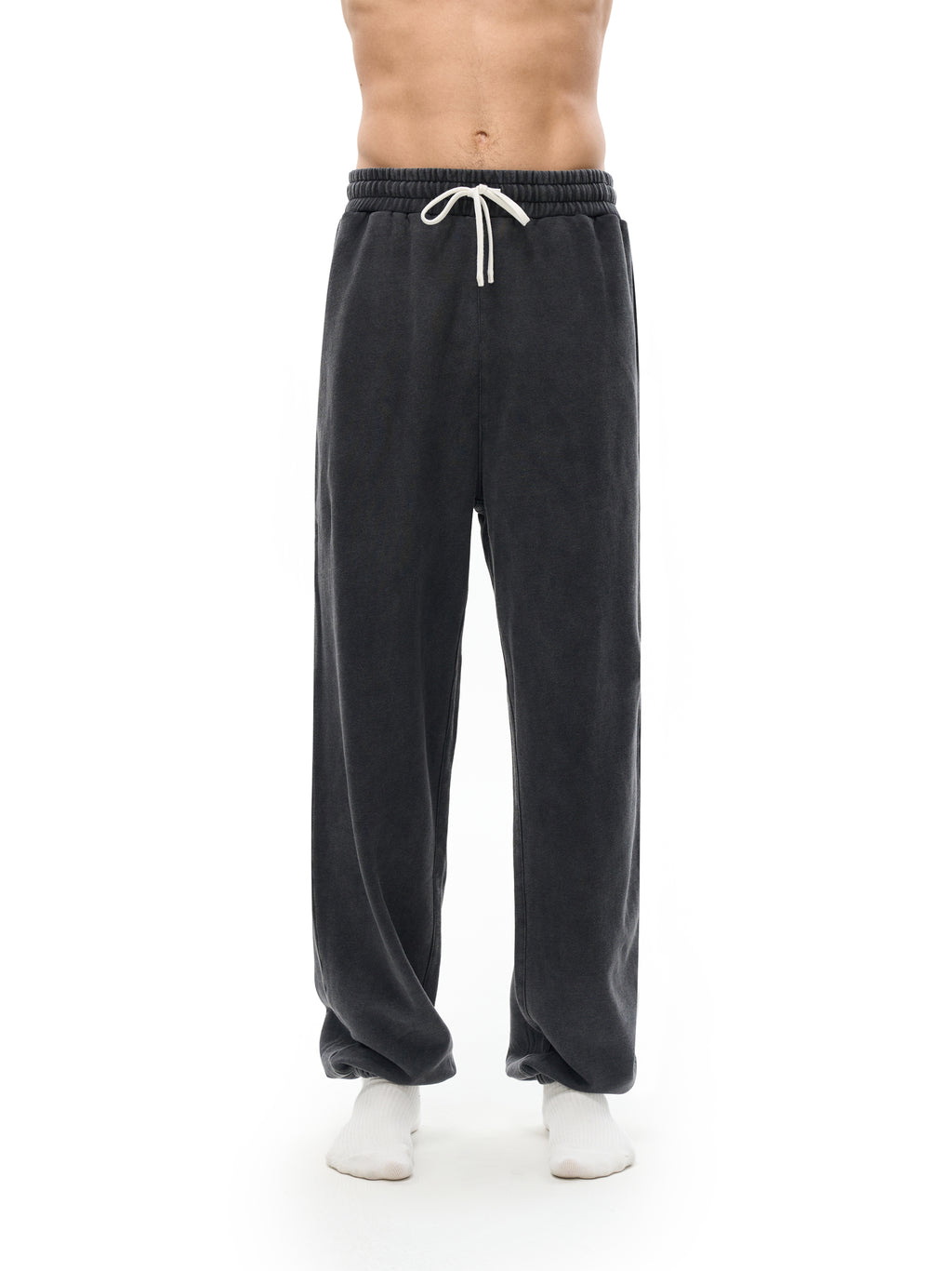 100% COTTON VINTAGE WASHED SWEATPANTS