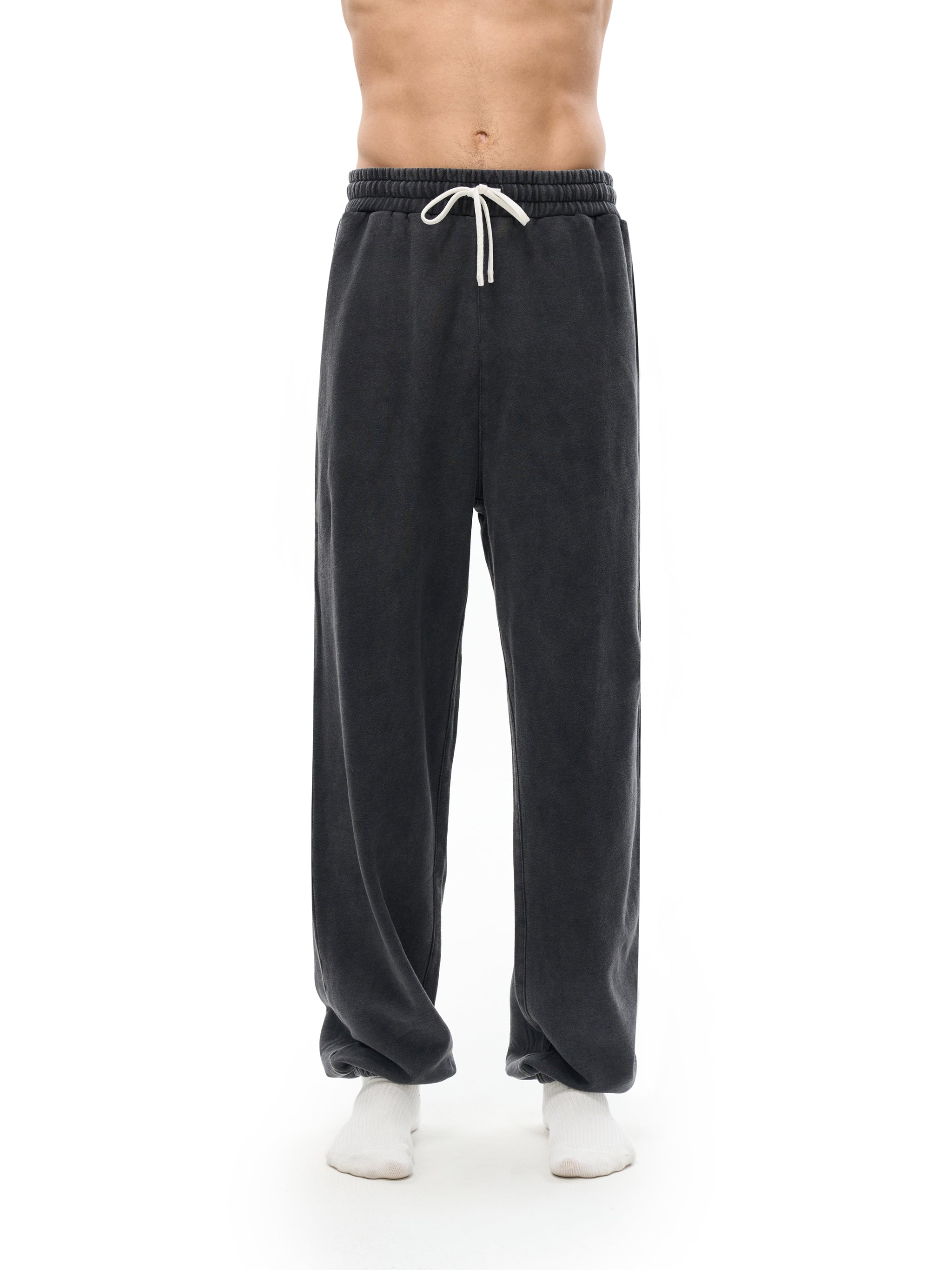 100% COTTON VINTAGE WASHED SWEATPANTS