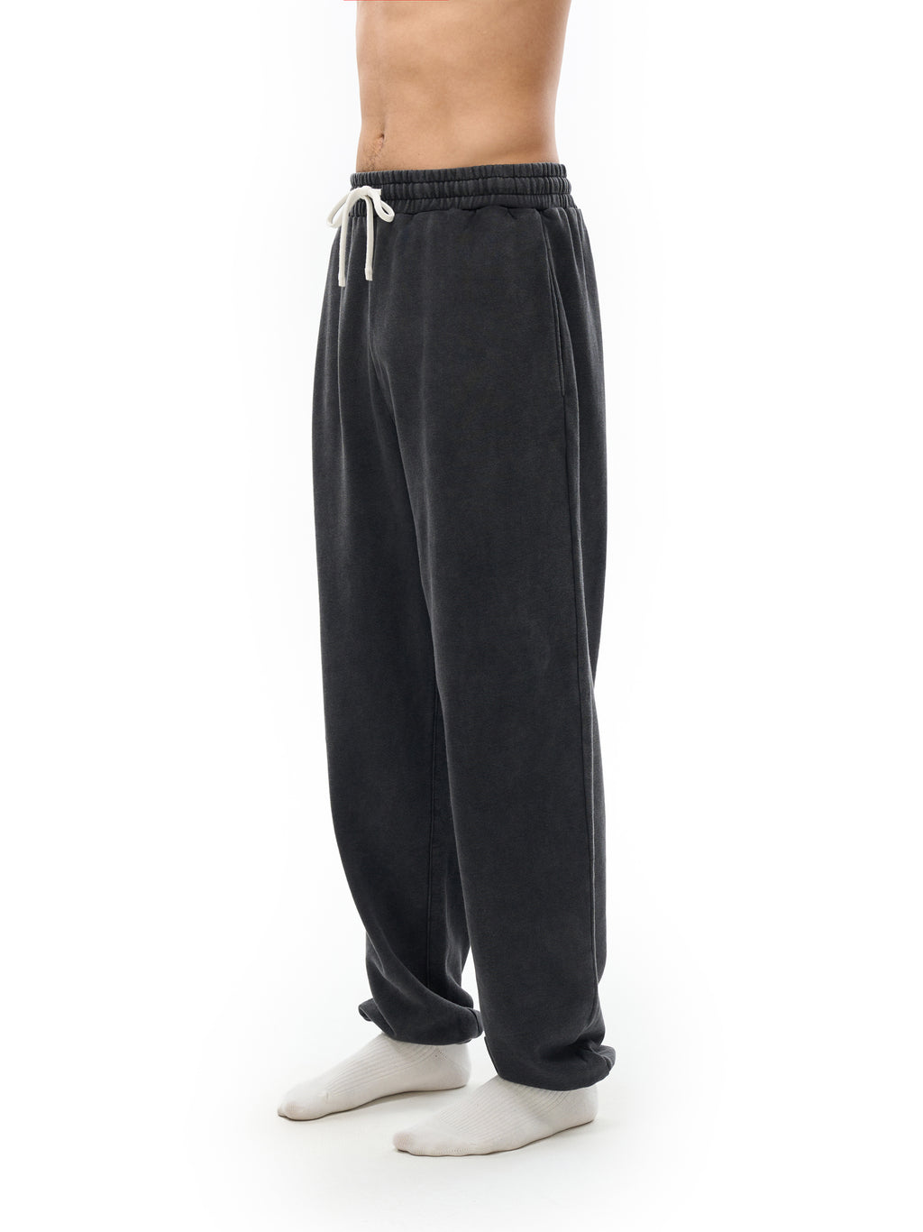 100% COTTON VINTAGE WASHED SWEATPANTS